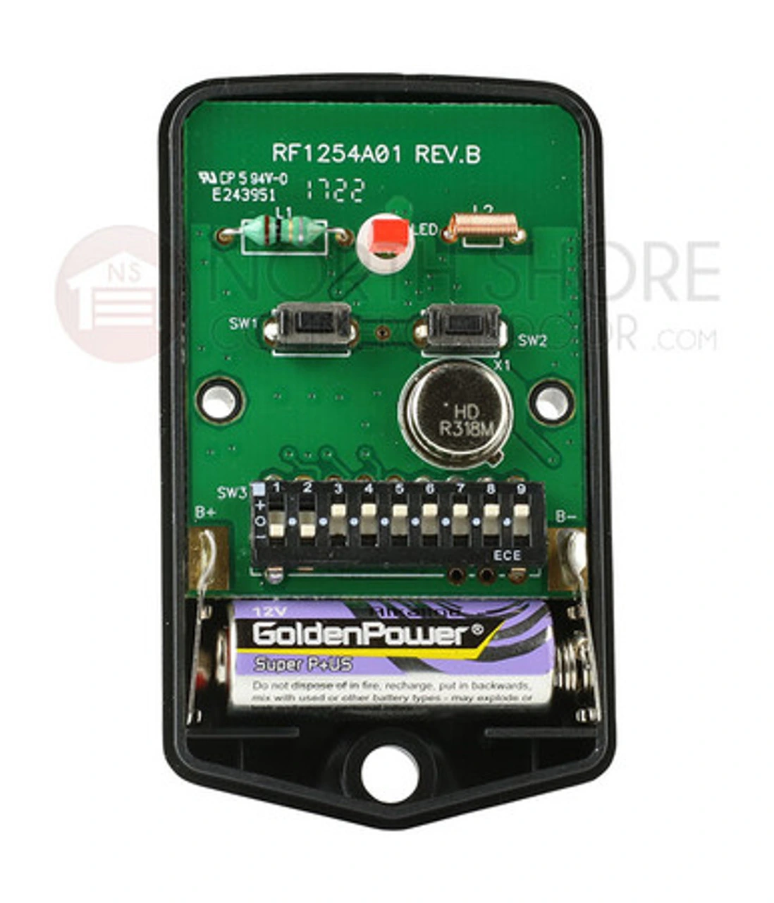 replace gate motor remote battery